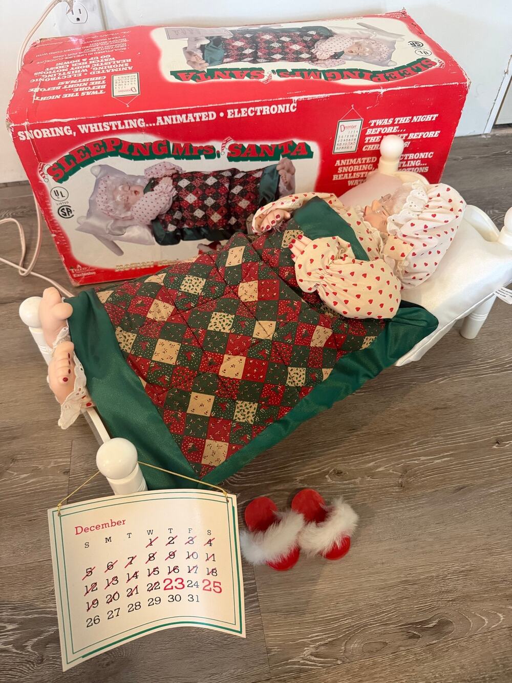 Telco Motionettes Sleeping Mrs. Santa Claus vintage Christmas